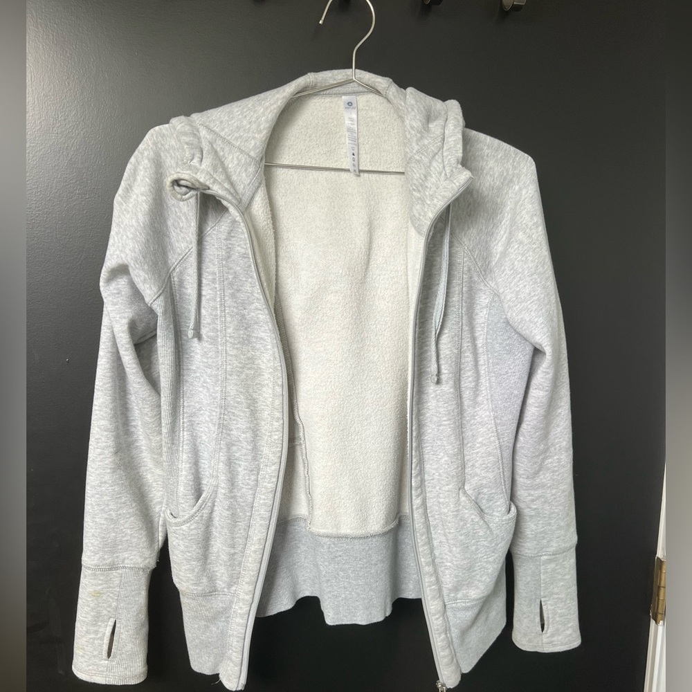 Reflex brand gray zip up hoodie size L